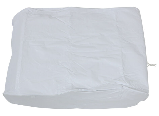 White Vinyl Coleman AC Cover - Top View Flat | United RV Parts