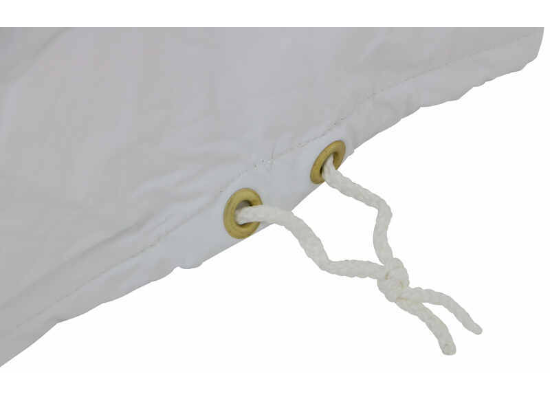 White RV Air Conditioner Cover - Tie Down Detail | United RV Parts