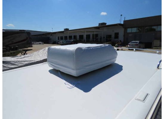 White Coleman AC Cover Installed on RV Roof | United RV Parts