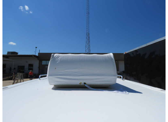 ADCO Air Conditioner Cover on RV Roof - Front View | United RV Parts