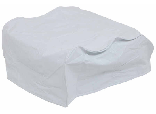 White UV-Resistant Dometic Air Conditioner Cover - Top-Down View | United RV Parts