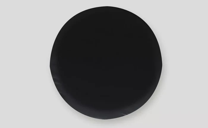 Black Vinyl RV Spare Tire Cover 29.75" - Front View | United RV Parts