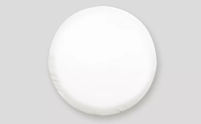 Polar White Vinyl RV Spare Tire Cover 29.75" - Front View | United RV Parts