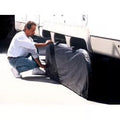 ADCO Triple Axle Tyre Gard Black Vinyl RV Wheel Cover - Lifestyle Install View | United RV Parts