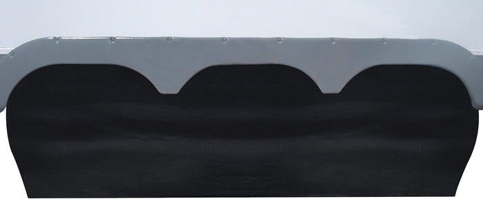 ADCO Black Triple Axle Tyre Gard RV Tire Cover - Installed Front View Showing Triple Wheel Fit | United RV Parts