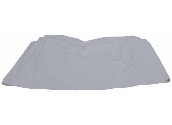 White Water-Resistant Vinyl ADCO Triple Axle RV Tire Cover Folded - Top View | United RV Parts