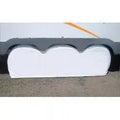 White Vinyl ADCO Triple Axle Tyre Gard RV Tire Cover 3983 - Installed on RV | United RV Parts