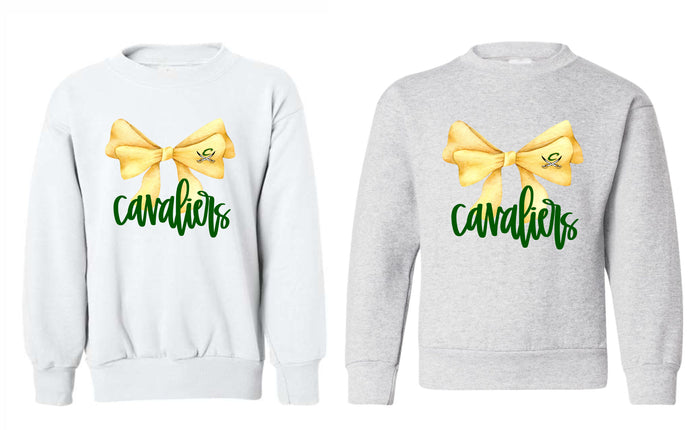 Adult Cavaliers Bow Sweatshirt