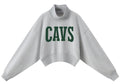 ADULT CAVS Crop Mock Neck Sweatshirt