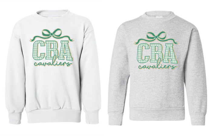 Adult CBA Cavaliers Gingham Print Sweatshirt