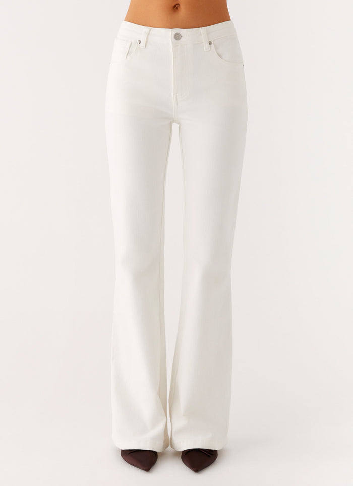 Aldo Bootleg Jeans - White