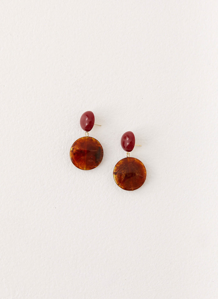 Alton Earrings - Tort