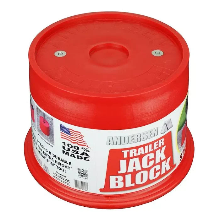 Red Andersen 3608 Trailer Jack Block - Product Package View | United RV Parts