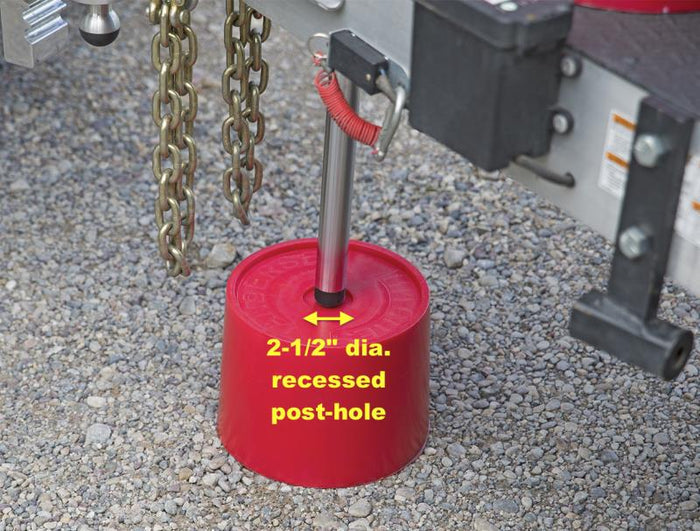 Trailer Jack Block Center Hole Detail - 2-1/2 Inch Diameter Post | United RV Parts