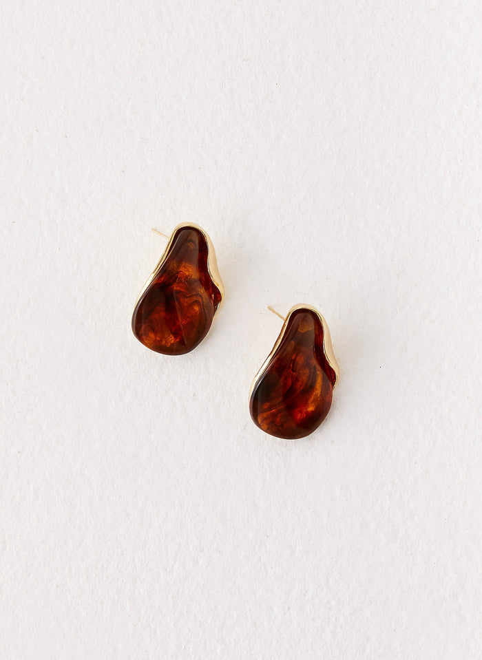 Andra Earrings - Tort