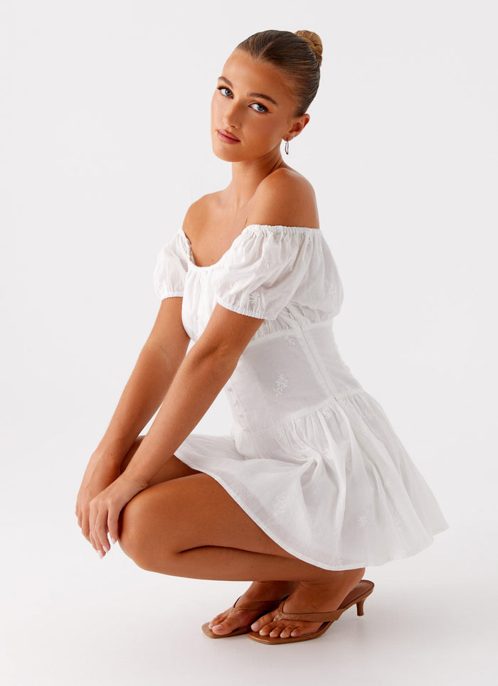 Anthem Cotton Mini Dress - Ivory