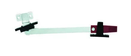 White Metal RV Exit Window Latch - Side View | United RV Parts