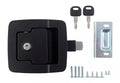 Black AP Products Fastec Baggage Door Slam Lock Kit with Keys and Hardware - Full Set | United RV Parts