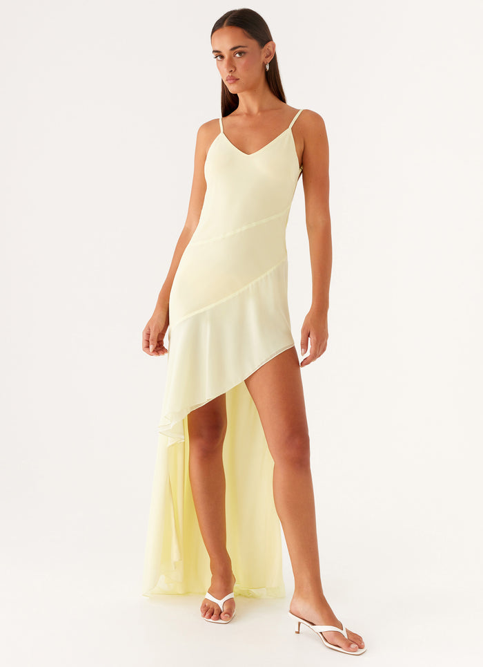 Ariel Maxi Dress - Baby Yellow