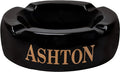 Ashton Large Round Ashtray Black
