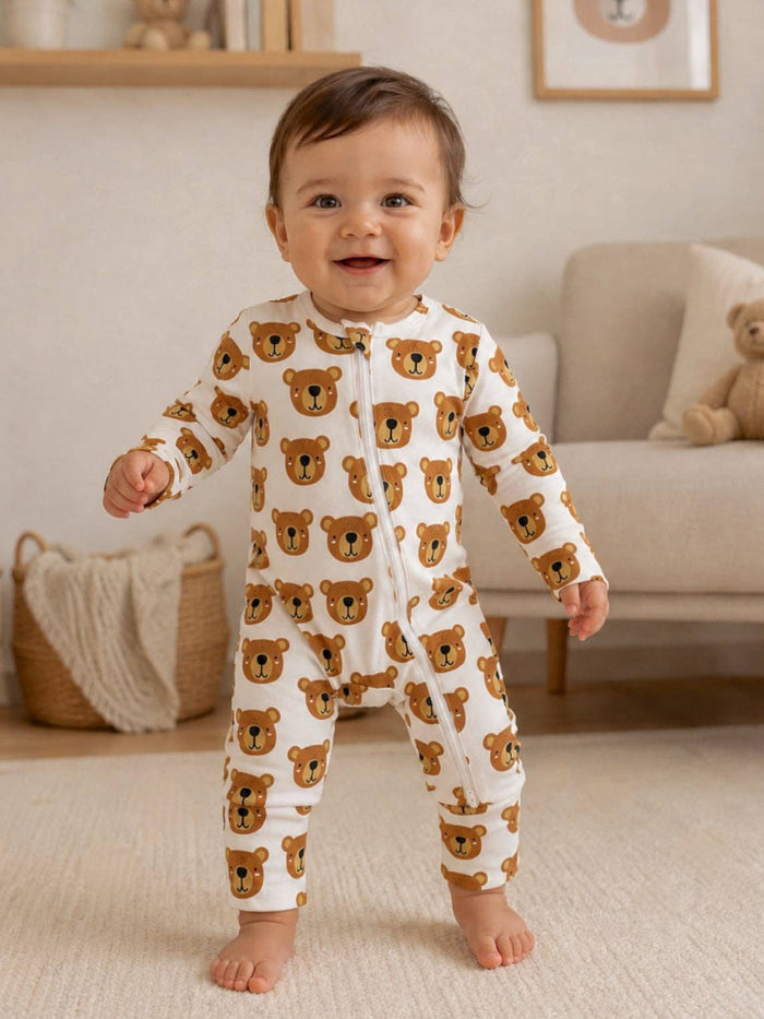 Baby Bear Organic Cotton Convertible Romper