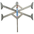 Silver Metal BAL X-Chock XL 28014 Wheel Stabilizer - Full View | United RV Parts