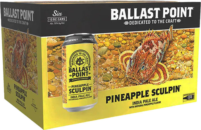 Ballast Point Pineapple Sculpin IPA 6pk Can