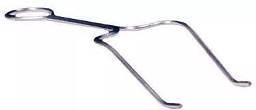 Silver Steel Tow Bracket for 15 & 22 Gallon Waste Tank - Front View | United RV Parts