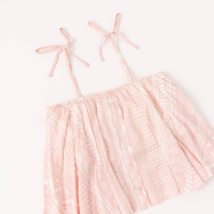 Batik Print Peach Flyaway Cami