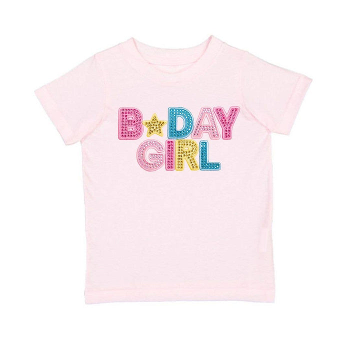 Birthday Girl Rhinestone Patch T-Shirt