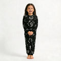 Black All-Over Smiley Jogger Set