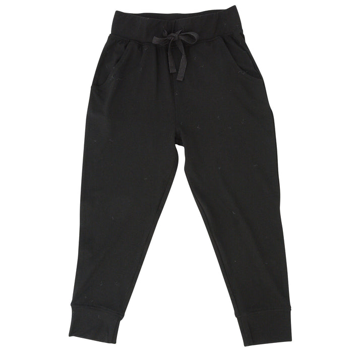 Black Bamboo Slacker Pocket Baby Pant