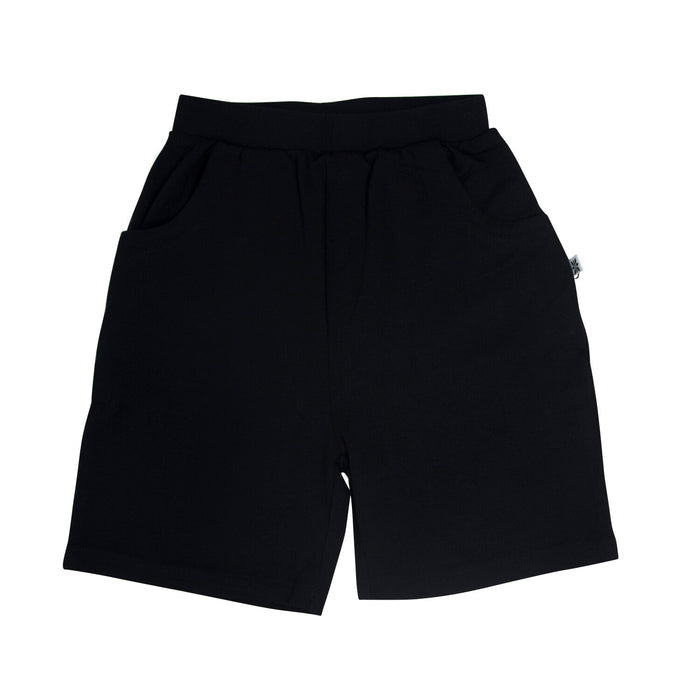 Black Classic Bamboo Baby Shorts