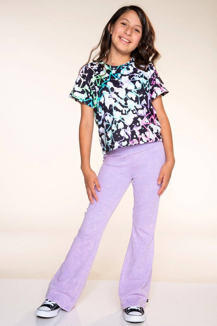 Black Cream Rainbow Star Simply Soft Easy Tee