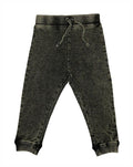 Black Denim Knit Jogger Pants (Infant)
