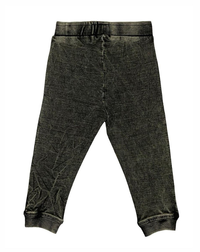 Black Denim Knit Jogger Pants (Infant)