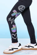 Black Peace Elements Simply Soft Luxe Mid-Rise Long Legging