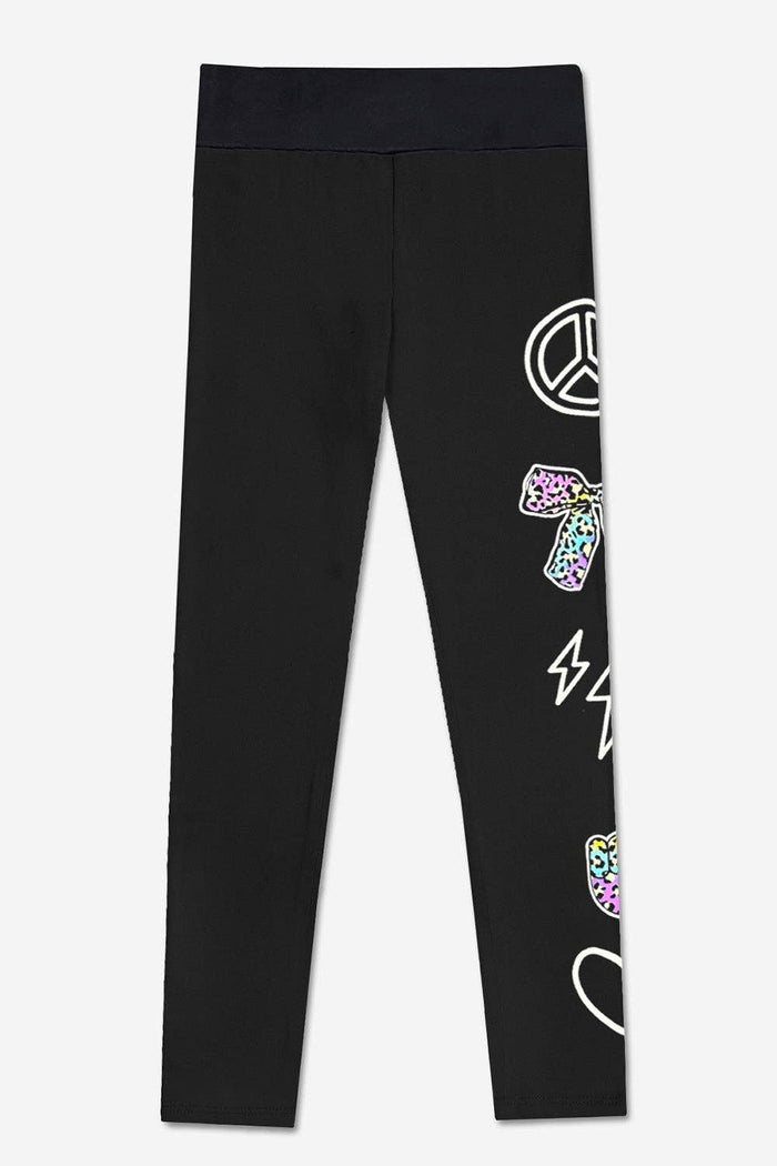 Black Peace Elements Simply Soft Luxe Mid-Rise Long Legging