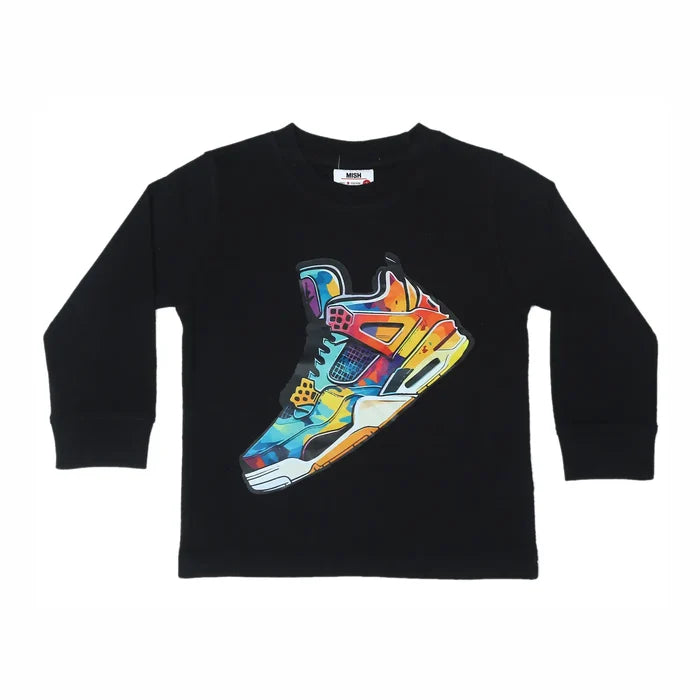 Black Sneakers L/S Shirt
