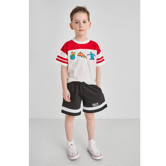 Black & White Shorts