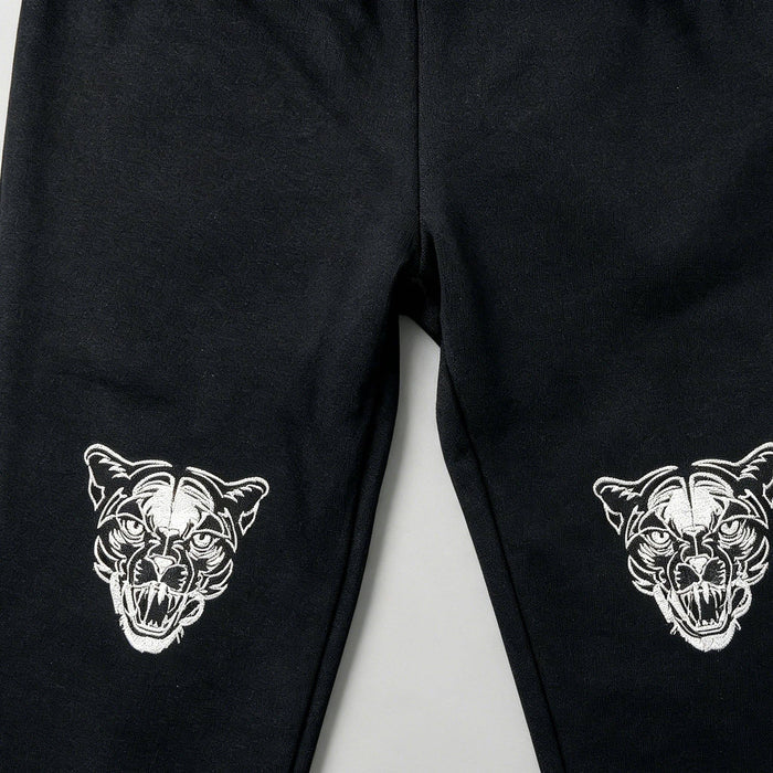 Black Wild French Terry Hoodie & Jogger Set