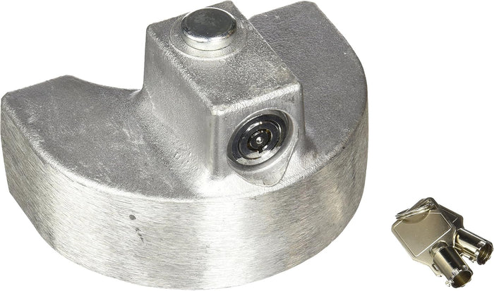 Silver Cast Aluminum Blaylock Coupler Lock - Angled Product View | United RV Parts