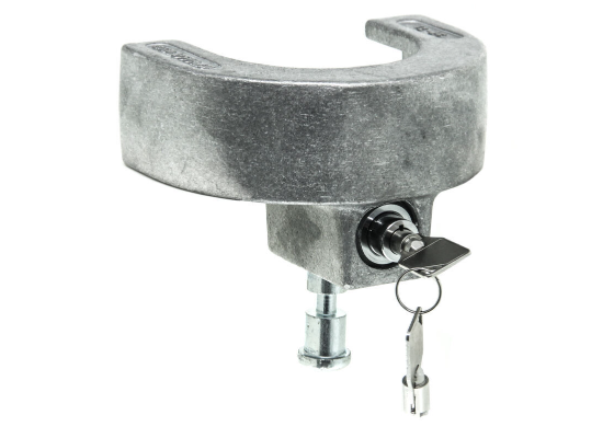 Silver Cast Aluminum Blaylock Lock - Front Profile | United RV Parts