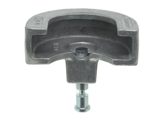 Silver Cast Aluminum Coupler Lock - Bottom View | United RV Parts