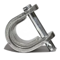 Silver Cast Aluminum King Pin Coupler Lock - Angled View | United RV Parts