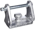 Silver Aluminum Blaylock TL-33 Universal Coupler Receiver Lock - Angled View | United RV Parts