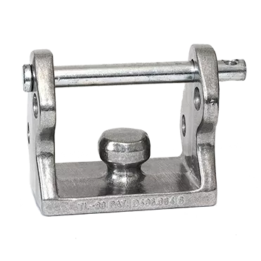 Silver Aluminum Blaylock TL-33 Coupler Lock - Front Product View | United RV Parts