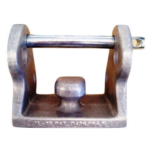 Silver Aluminum Blaylock TL-33 Hitch Lock - Bottom View Detail | United RV Parts