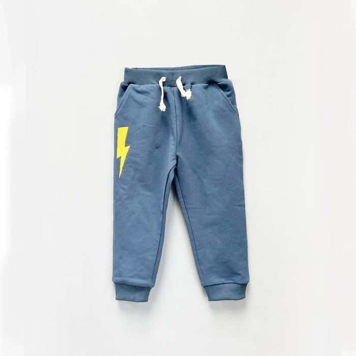Blue Lightning Bolt Knit Jogger Set (Infant)