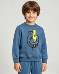 Blue Lightning Bolt Knit Jogger Set